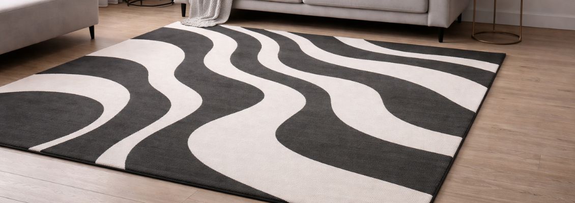 Najlepši crno-beli tepisi - 5 modela koji odmah podižu prostor